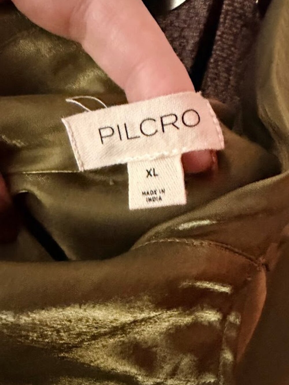 Pilcro Long Sleeve Shine Blouse size XL - Picture 5 of 6
